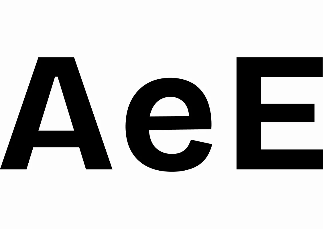 Spécimen typographique AeE